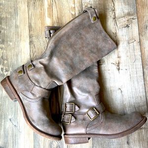 Rustic country riding boots